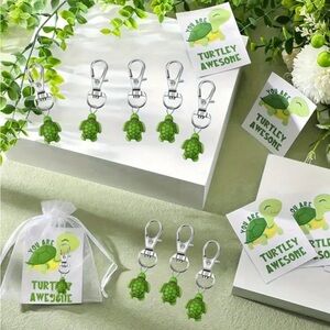 Thank You Gift Turtle Bag Charm Keychain
Set of 20! Buyer Appreciation